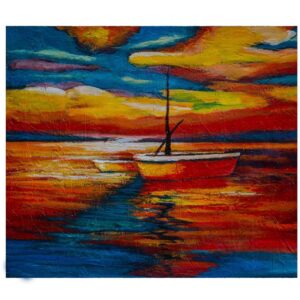 Two boats at sunrise